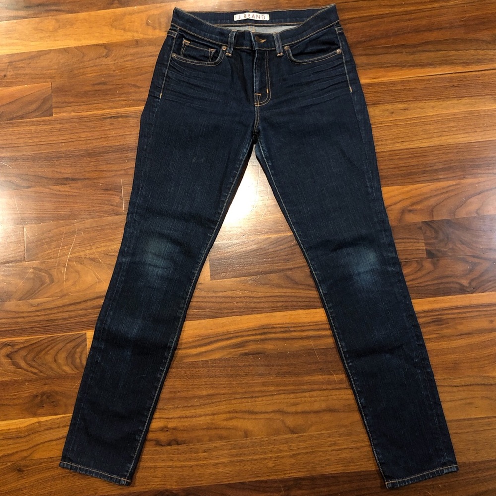 J brand dark wash skinny jeans